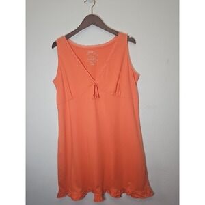 AVENUE BODY  Sleep Easy night gown  100% Catton -‎ Peach  plus 14/16